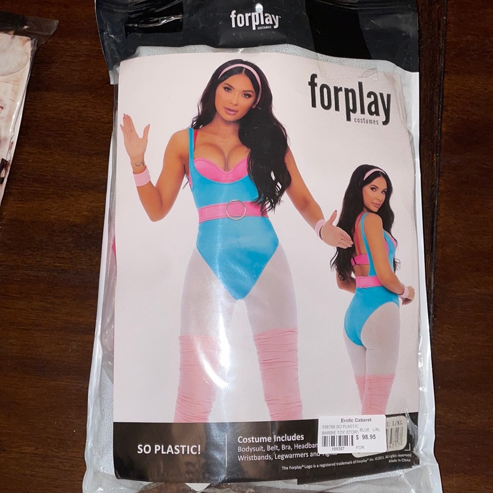 Forplay so plastic workout Barbie costume